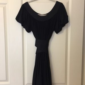 Malandrino Couture Black Silk Stunning Vintage Dress